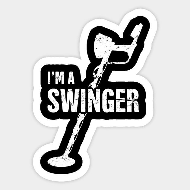 Swinger | Funny Metal Detecting Sticker by MeatMan